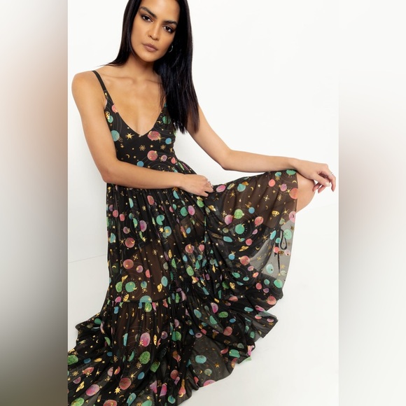 Blackmilk Dresses & Skirts - 💥NWT Blackmilk Space Tourist Sheer Midaxi Dress ~ LIMITED Size XS
